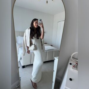 White cotton maxi dress